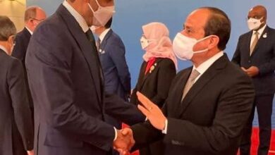 الرئيس "السيسي" يلتقي بأمير دولة قطر الأمير "تميم" خلال زيارته للصين