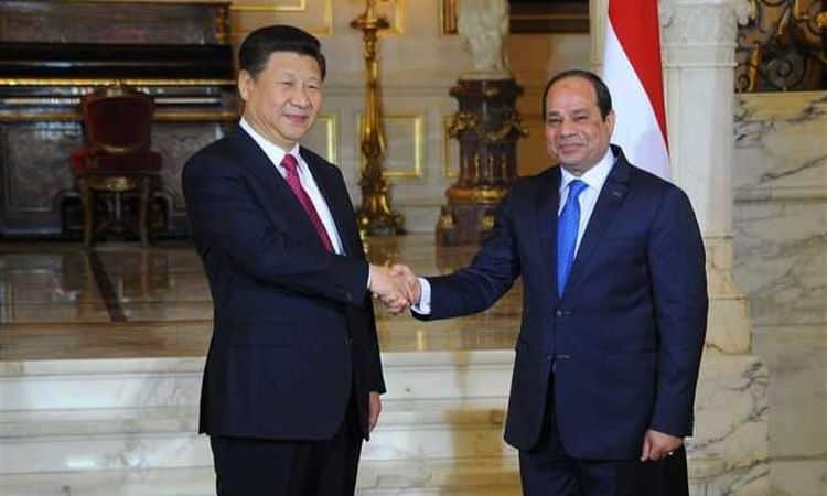 الرئيس المصري يجري مباحثات مع الرئيس الصيني بقاعة الشعب الكبرى