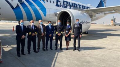 مصر للطيران تنشئ خط جوي مباشر مع عاصمة الكونغو